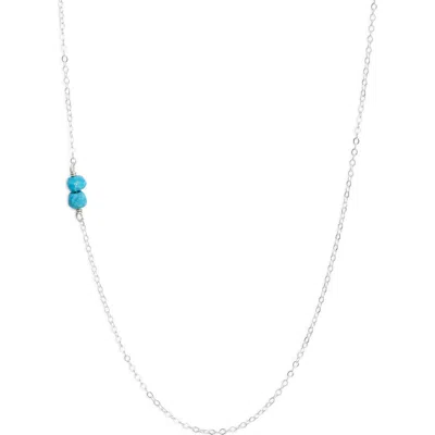 Nashelle Semiprecious Stone Station Chain Necklace