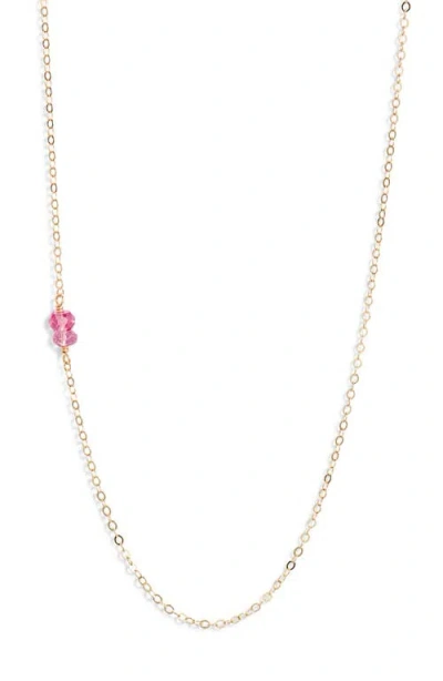 Nashelle Semiprecious Stone Station Chain Necklace In Gold