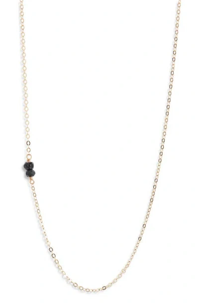 Nashelle Semiprecious Stone Station Chain Necklace In Gold