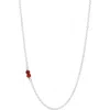 Nashelle Semiprecious Stone Station Chain Necklace In Silver