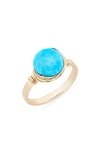 Nashelle Semiprecious Stone Wire-wrapped Ring