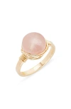 Nashelle Semiprecious Stone Wire-wrapped Ring