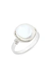 Nashelle Semiprecious Stone Wire-wrapped Ring