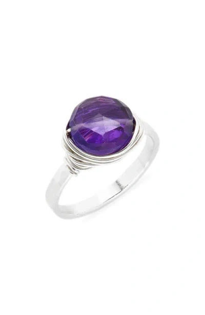 Nashelle Semiprecious Stone Wire-wrapped Ring
