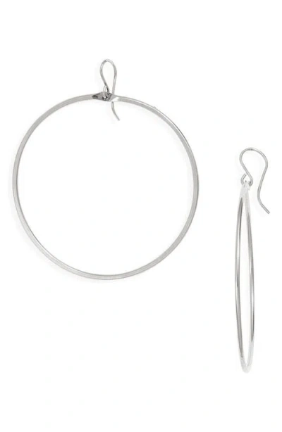 Nashelle Signature Large Hoop Earrings In Metallic