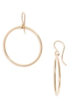 Nashelle Signature Small Hoop Earrings In Brown
