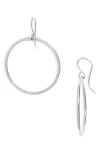 Nashelle Signature Small Hammered Hoop Earrings In Metallic