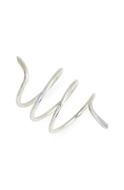 Nashelle Snake Wrap Ring In Silver