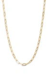 Nashelle Unity Chain Necklace In Gold Fill