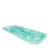 Nashi Classical Rectangular Platter In Aqua Swirl