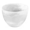 Nashi Deep Bowl, Small In White Swirl
