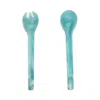 Nashi Everyday Salad Serving Set In Aqua Swirl