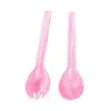 Nashi Everyday Salad Serving Set In Pink Swirl