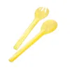 Nashi Everyday Salad Serving Set In Yellow Swirl