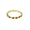 Nasi Silver Women's Black / White Nobody's Perfect Eternity Ring- Onyx & White Topaz, Gold In Multi