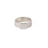 Nasi Silver Women's Chunky Roccia I.d. Ring, Silver In Gold