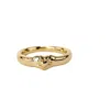 Nasi Silver Women's Falling Into You Ring- Gold