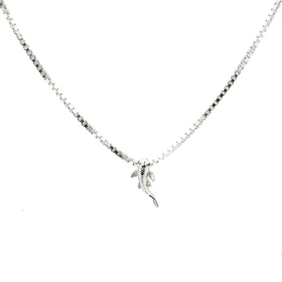 Nasi Silver Women's Fish Neshama Necklace- Silver