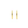 Nasi Silver Women's Fish Scale Huggie Hoops- Gold In Gold