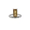 Nasi Silver Women's Floating Baguette Gemstone Ring- Citrine, Silver In Silver