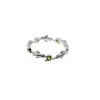 Nasi Silver Women's Green Eternity Neshama Fish Band- Chrome Diopside, Silver In White