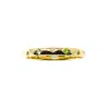 Nasi Silver Women's Green Scatter Band Both Sides Now Ring Earth Edition Star Ring, Gold In Gold