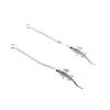 Nasi Silver Women's Neshama Fish Dangles- Silver In Metallic
