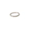 Nasi Silver Women's Organic Swash Ring- Silver In Silver