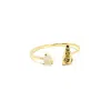 Nasi Silver Women's White Shell Sedef Ring- Opal, Gold In Gray