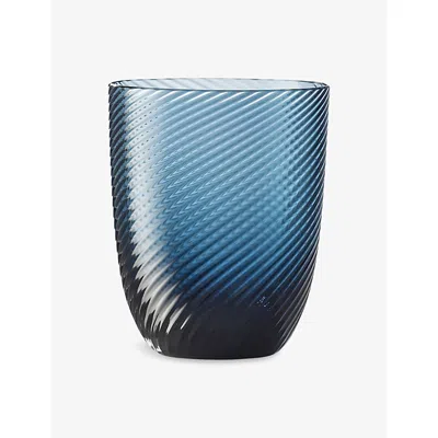 Nason Moretti Blu Avio Torse Idra Water Glass