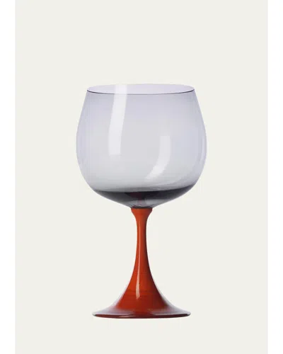 Nason Moretti Burlesque Coral /grey Wine Glass, 29 Oz. In Multi