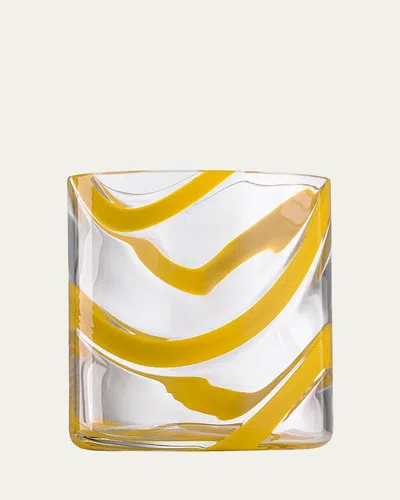 Nason Moretti Cyrcus Double Old-fashioned Glass, 15.3 Oz. In Yellow