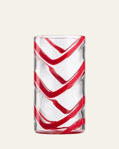 Nason Moretti Cyrcus Highball Glass, 15.2 Oz. In Red