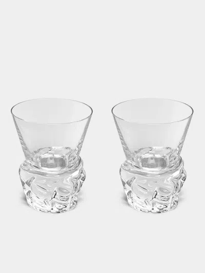 Nasonmoretti Archive Revival 1965 Hand-blown Murano Shot Glasses (set Of 2) In Transparent