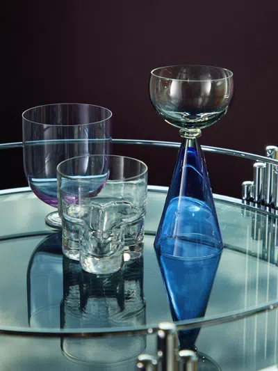 Nasonmoretti Archive Revival 1970 Elephant Hand-blown Murano Glass  Abask Luxury Gift In Blue