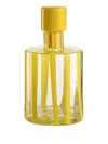 Nasonmoretti Cyrcus Striped Glass Bottle (11cm X 20cm) In Gold