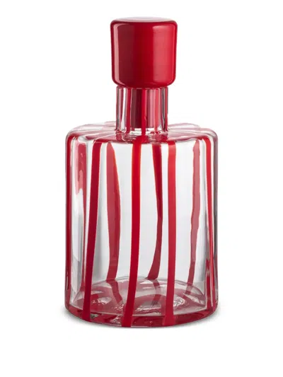 Nasonmoretti Cyrcus Striped Glass Bottle (11cm X 20cm)