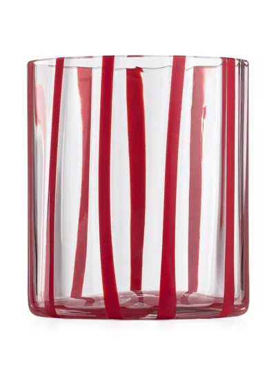 Nasonmoretti Cyrcus Striped Glass Tumbler (8.5cm X 10cm)