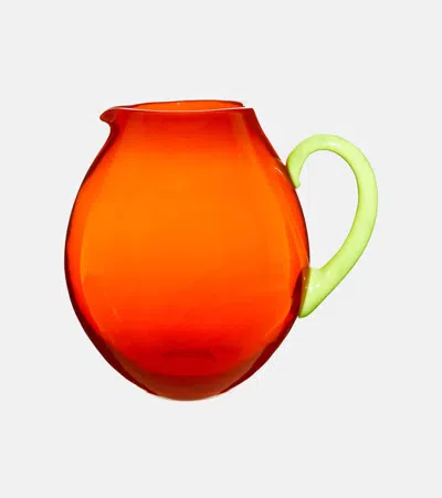 Nasonmoretti Dandy Murano Glass Jug By Stefano Marcato