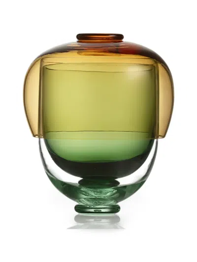 Nasonmoretti Fungo Glasses And Bowl (set Of Three) In Green