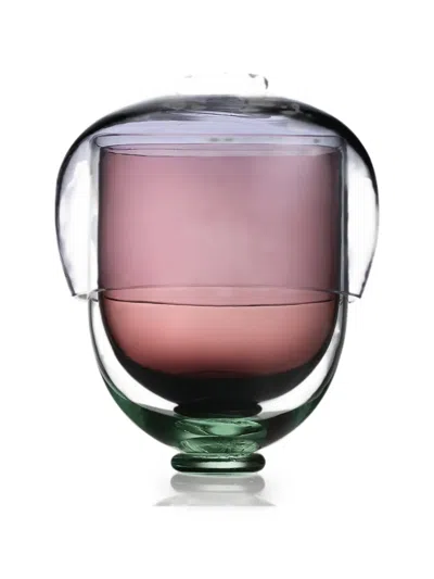 Nasonmoretti Fungo Stacked Glasses And Bowl (set Of Three) In Pink