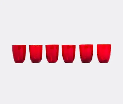 Nasonmoretti Glassware Red Uni