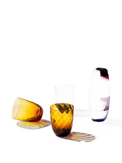 Nasonmoretti Idra Textured Glasses (set Of Six) In Yellow