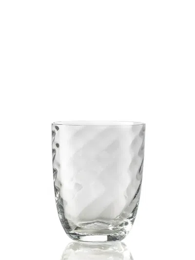 Nasonmoretti Idra Textured Glasses (six-person Setting) In White