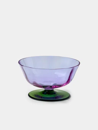 Nasonmoretti Set Of 2 1982 Archive Revival Hand-blown Murano Glass Dessert Bowls