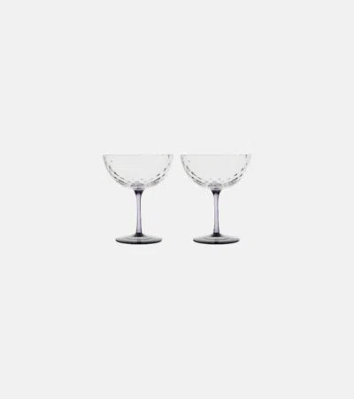 Nasonmoretti Set Of 2 Glass Champagne Bowls
