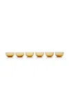 Nasonmoretti Set-of-six Idra Murano Dessert Cups In Yellow