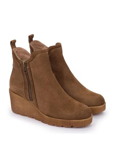 Nassima Suede Bootie In Brown