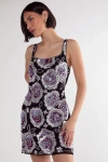 Nasty Gal Beaded Flower Sequin Mini Dress In Multi