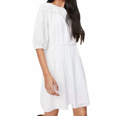 Nasty Gal Broderie Tie Back Mini Dress In White